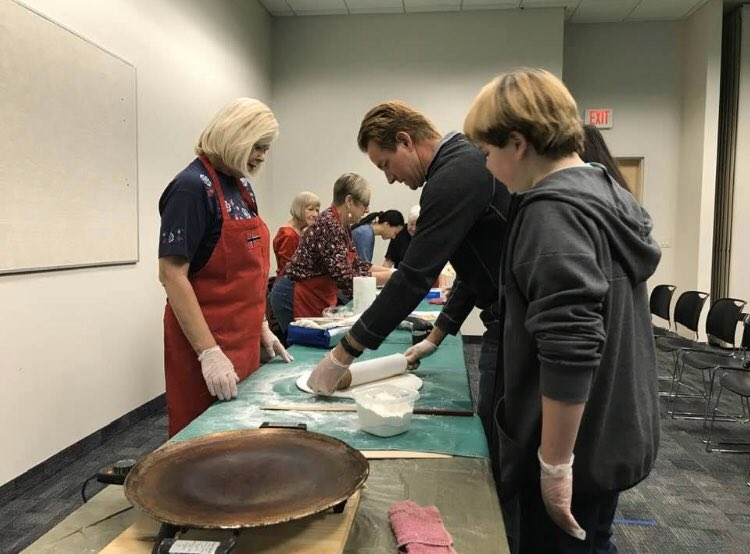 VegasVikingGang's tweet image. We enjoyed showing folks how to make #lefse @hendersonlibs! #Henderson