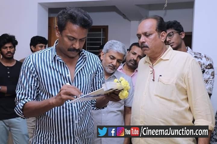CineemaJunction's tweet photo. #Samuthirakani in #Appa2 pooja from today.
@thondankani ! @Yuvasri_Lakshmi ! @onlynikil ! @Richardmnathan ! @karanjiGabriel1 ! #CineemaJunction ! https://t.co/9GwtwoNDc2