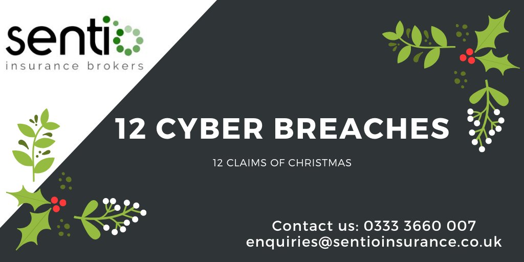 sentio_ins's tweet photo. #12claimsofChristmas 12 Cyber Breaches- #CyberInsurance can provide your #business with a safety net in case of any unwanted breaches at this busy time of year! #contactus #insurance #sentioinsurance #WorcestershireHour https://t.co/9mGtTjHajS https://t.co/j0IxwR9eQ0