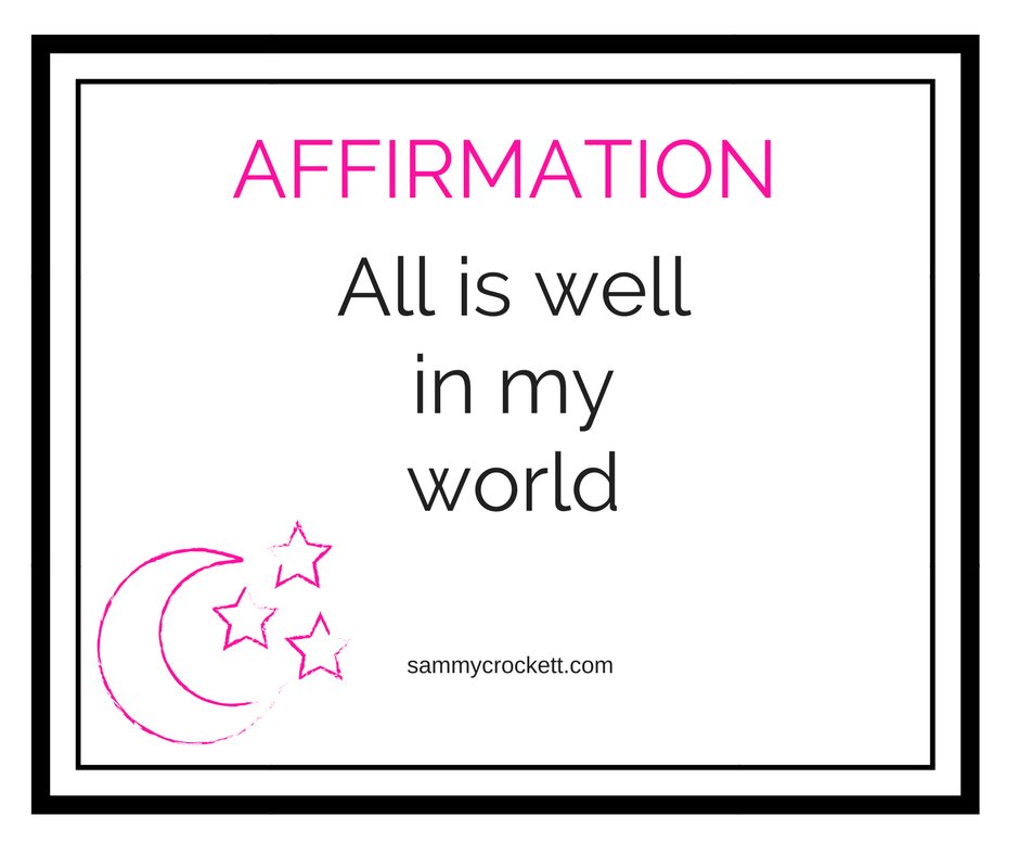 SammyjCrockett's tweet image. 💜🌙 D A I L Y  A F F I R M A T I O N 💜🌙

All is good in my world!

#mothershealingcircle #affirmation #iamsafe