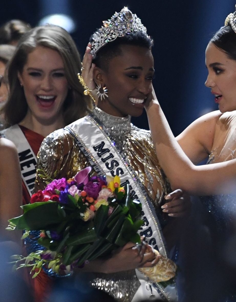 mefeater's tweet image. Congrats to Zozibini Tunzi (South Africa) on winning Miss Universe 2019 💕