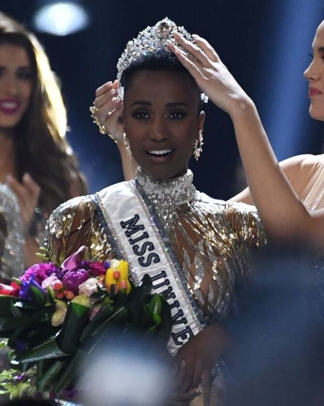 mefeater's tweet image. Congrats to Zozibini Tunzi (South Africa) on winning Miss Universe 2019 💕