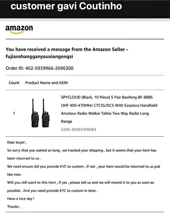 gavi2904's tweet photo. @amazonIN please update about my refund. Seller has already confirmed he has the product but refund still not being released even after 10 days. https://t.co/u47IcGjdNk