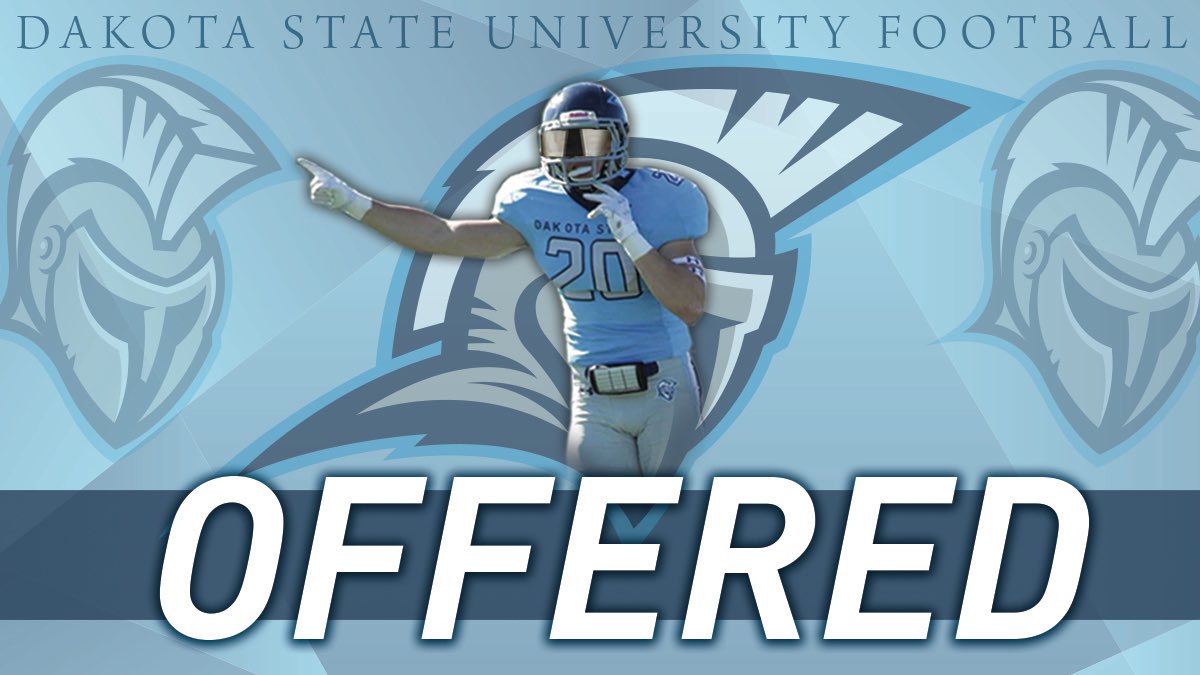Excited to say I have recieved an offer from Dakota State University thank you @Coach_PHobbs  and <a href="/DSUFootball/">Dakota State University Football</a> for the opportunity to continue my athletic career!!