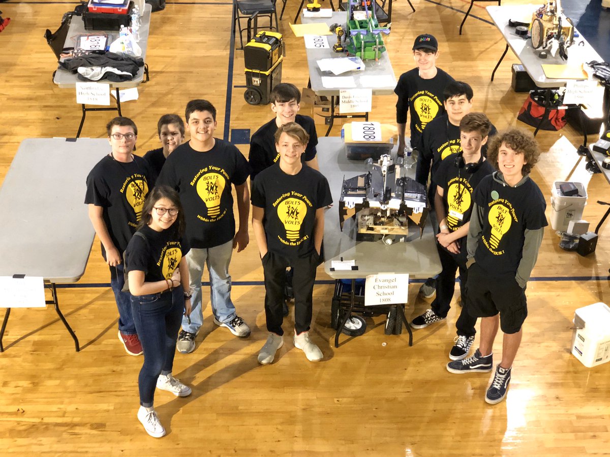 boltnvolts's tweet photo. What an INCREDIBLE season!!! We had around  40 team members, approximately half being brand new students to robotics this year! Many are so excited for next year’s competition! Made it to semi-finals and we’re pumped for the 2020 season, “Incision Decision!” https://t.co/T5XD7rTWnj