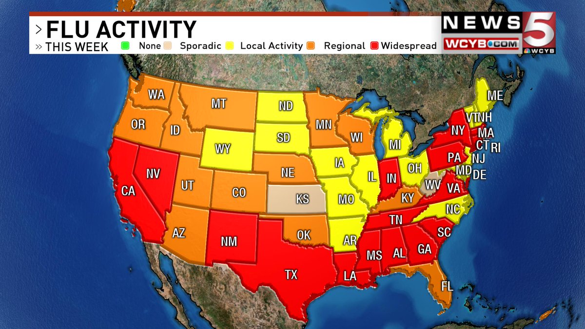 WASH YOUR HANDS! 

Flu levels are widespread in both TN and VA.
