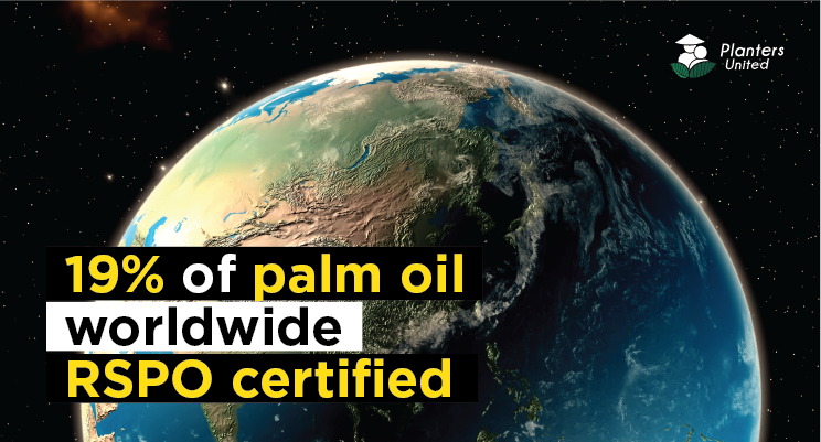 plantersunited's tweet photo. RSPO that has a system that identifies valuable areas of forest and keeps palm oil deforestation-free has certified about 19% of the palm oil produced around the globe. 

#LoveMYPalmOil #SayYesToPalmOil #LetTruthWin #PalmOil #Malaysia #PlantersUnited #BapakAkuPeneroka https://t.co/8UErRLWorh