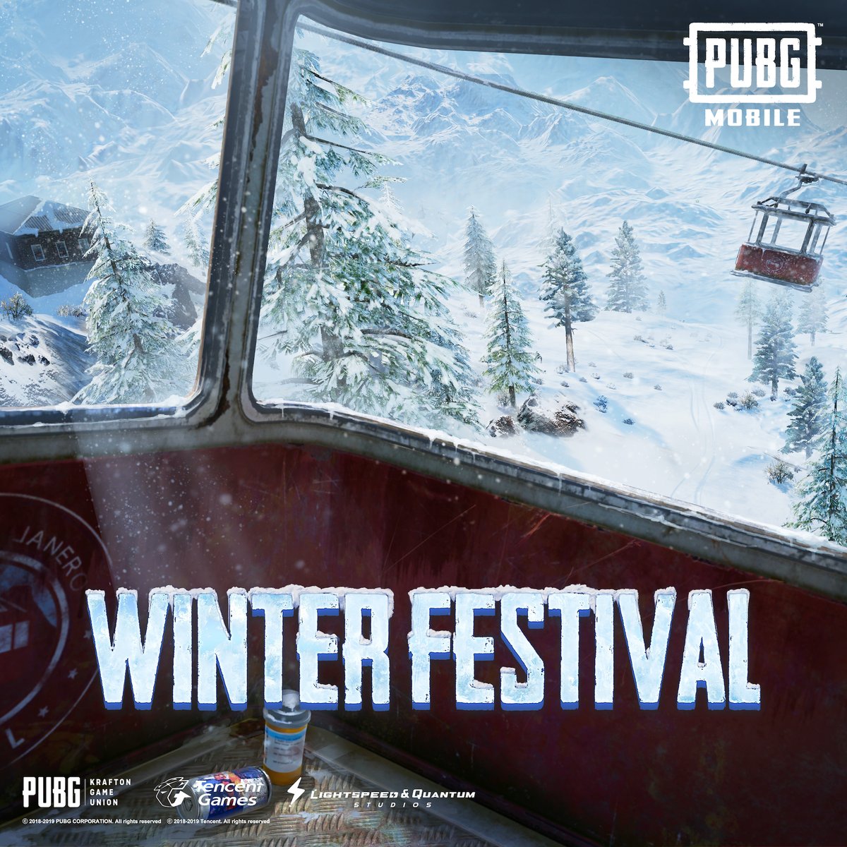 PUBGMOBILE's tweet photo. Winter Festival is coming! The new Update for 0.16.0 will be available starting from Dec. 11th, the server will not be taken offline for this update. This update requires approximately an additional 0.6 GB of storage space on your phone. Please update ASAP! #pubgmobile https://t.co/kMFXcDo876