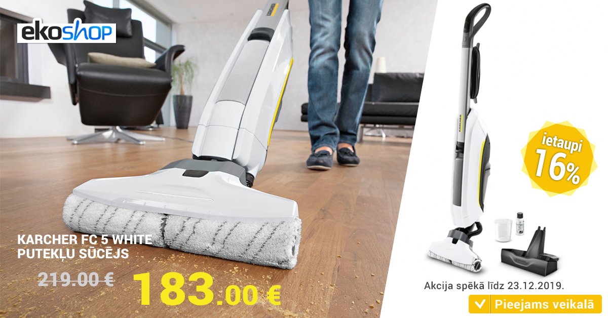 EKOSHOPLV's tweet image. Karcher iekārta “divi vienā” ļauj vienlaicīgi veikt gan uzmazgāšanu, gan netīrumu savākšanu. Var lietot visiem standarta grīdu segumiem.
bit.ly/36f4Wrf
Akcija spēkā līdz 23.12.2019.

#Karcher #Putekļsūcējs #Akcija