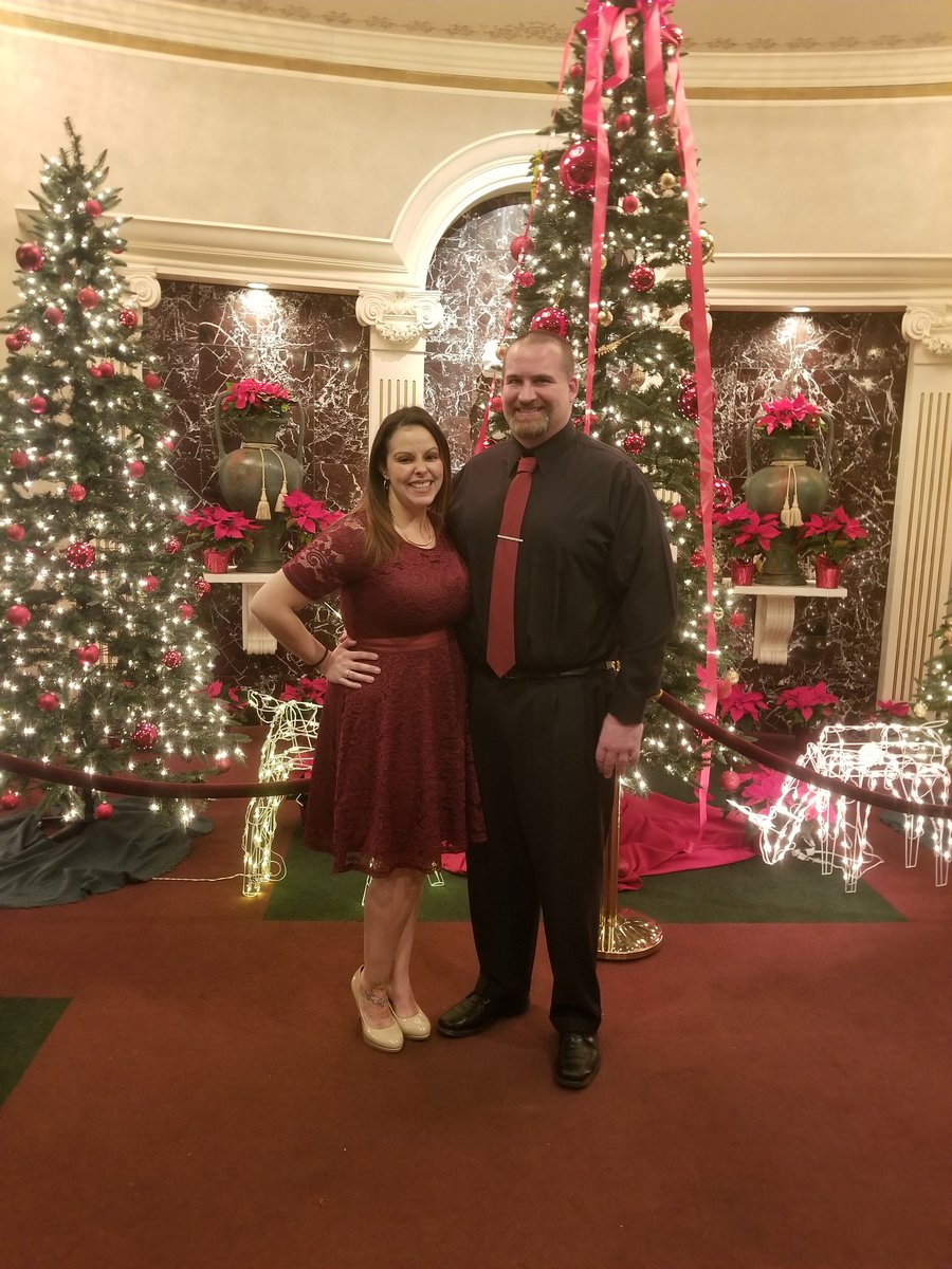 2677 Holiday Party with my guy 💕 Hope everyone has a happy and safe holiday season.