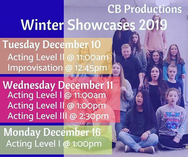 cbptheatre's tweet photo. This week! Come and support our students - all showcases are held at YEAH The Academy. 
#cbptheatre #actingclasses https://t.co/v7nsBOlW5S https://t.co/jXB2m9AdVU