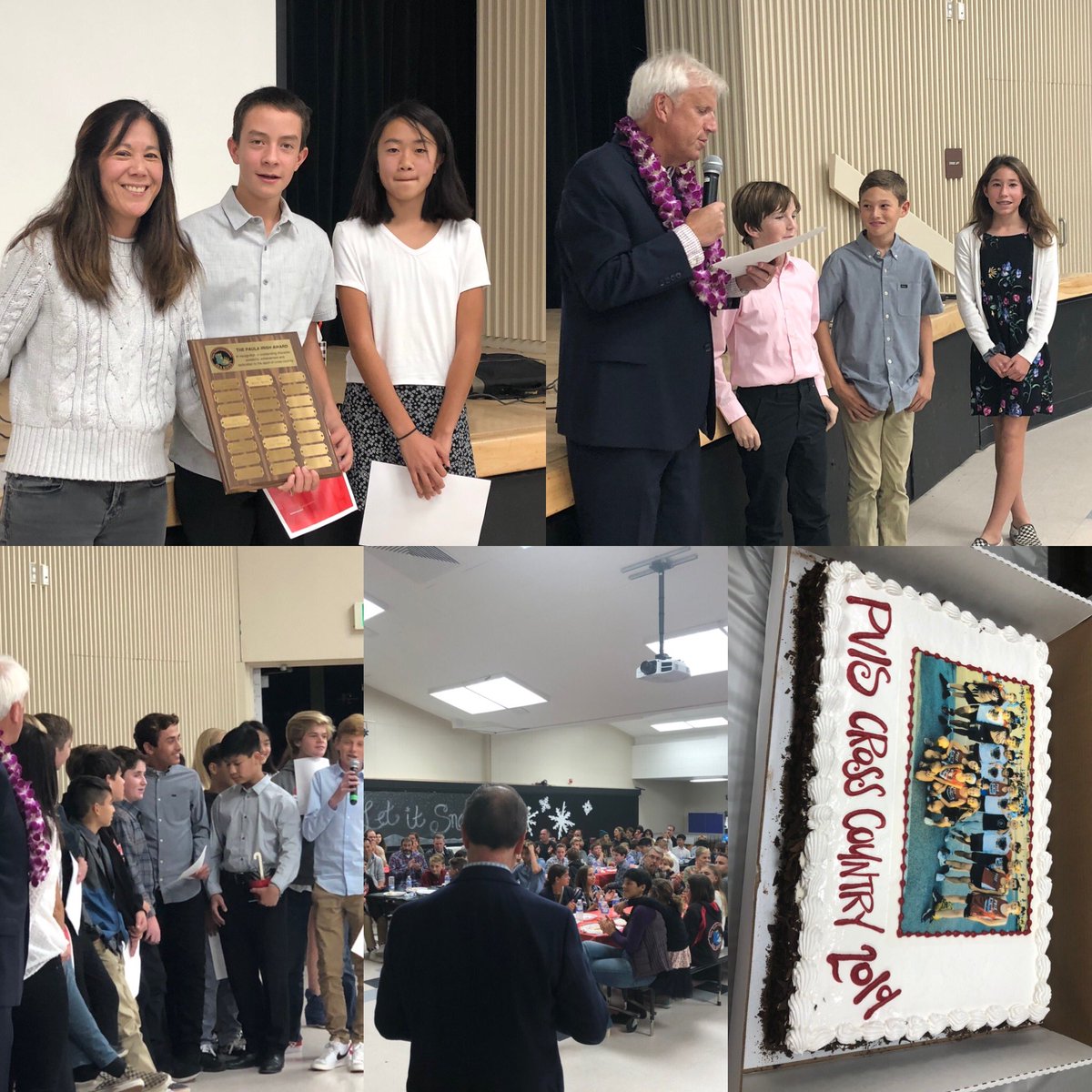 lrprlinda's tweet photo. Great banquet with @PVIS_Seakings cross country athletes and families and amazing coaches. Thx booster club, custodial staff and Naehu Family for making it happen! #kidsfirst #90kids1team https://t.co/AJ0L5PMZts