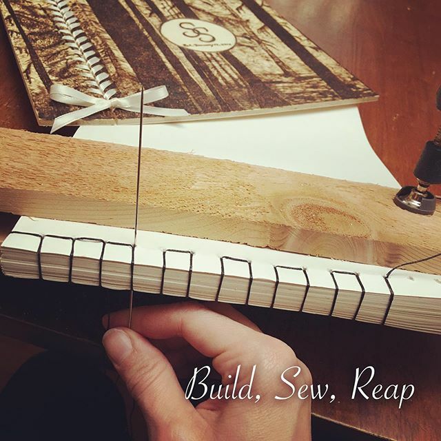 Julie on Twitter "I’m teaching myself basic book binding with waxed thread. I want this cabin