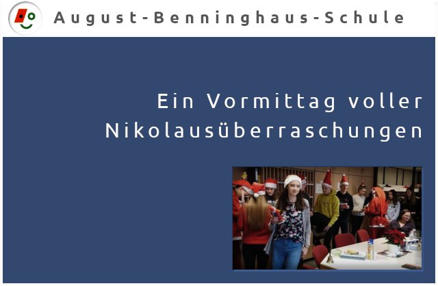 AnkumB's tweet photo. #August_Benninghaus_Schule #Ankum: Am #Nikolaustag hatten alle Schüler/innen unserer Schule Grund zur Freude. Sie wurden vom #Nikolaus und dessen fleißigen Helfern überrascht | Mehr: https://t.co/fFHzcZi26s https://t.co/EYT1oEpD6c