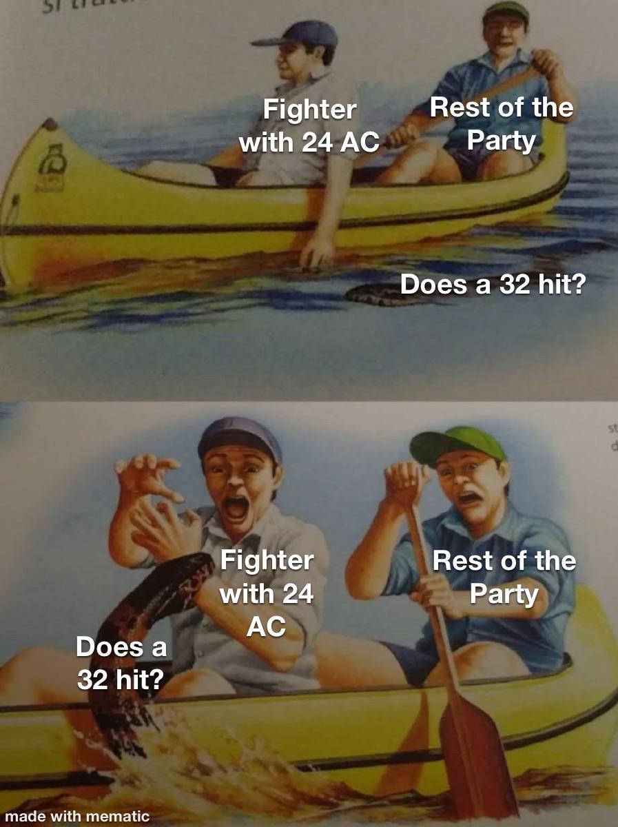 Download Dnd Memes On Twitter The Fighter Bragged About High Ac Dungeonsanddragons Gamenight Dndminiatures Dnd5e Wizardsofthecoast Follow Barbarian Https T Co K52viychtp