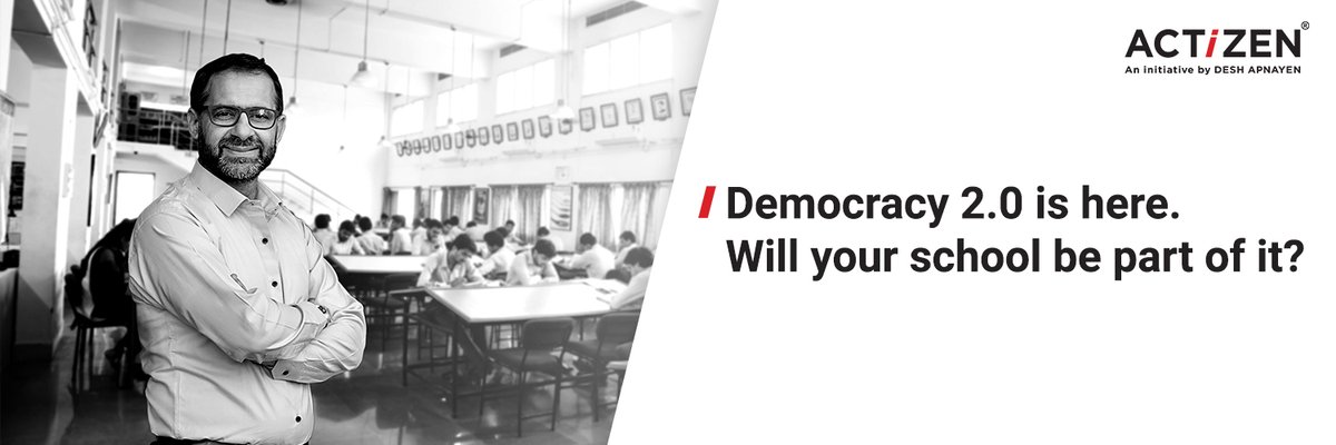 DeshApnayen's tweet photo. Actizen® contest for school students of Grade 7-9. Participate and win Actizen® Trophy, Certificates and more!
Register now: https://t.co/Yvx3k6AHaC
#Actizen #DeshApnayen #ActizenContest #AgeOfActizens #Democracy2.0 #contestalert #democracy #education https://t.co/hrAq3Lwpv5