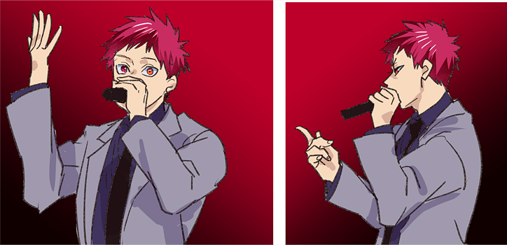 赤司征十郎が洛山制服でラップぽいことする 一伊のイラスト