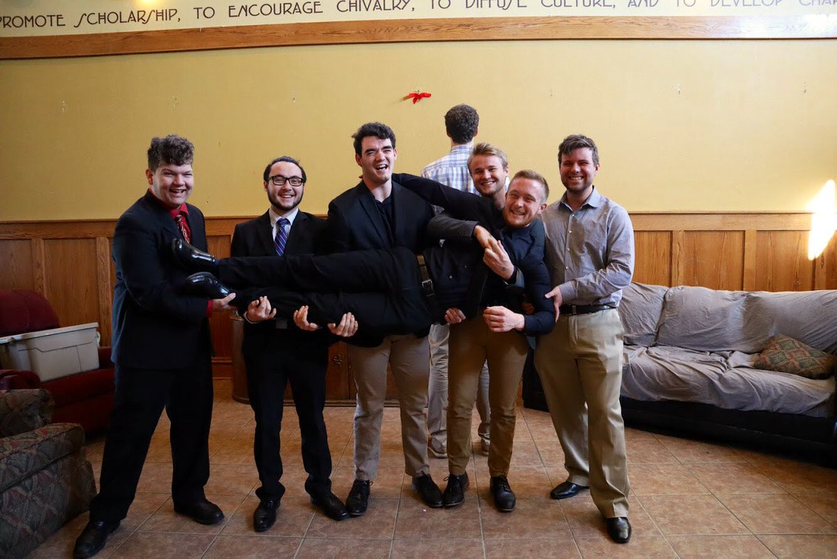 DrurySigmaPi's tweet photo. Happy installation! https://t.co/9tt3W4ytAO