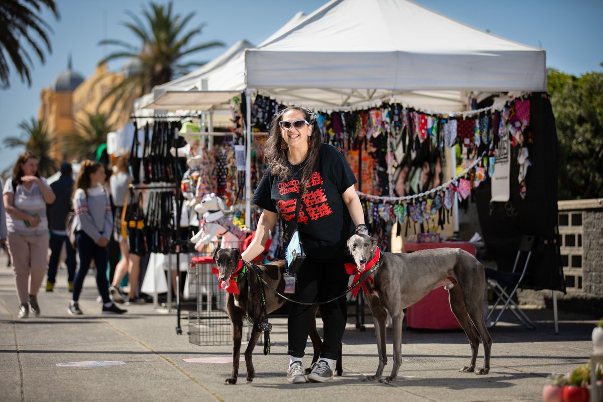 St Kilda <a href="/EsplanadeMarket/">St Kilda Esplanade Market</a> will be extra “dog friendly” when greyhounds needing a forever home drop by this Sunday from 10 am to 1 pm. Find out more: ow.ly/hFGY50xuTe7 #CoPPNews