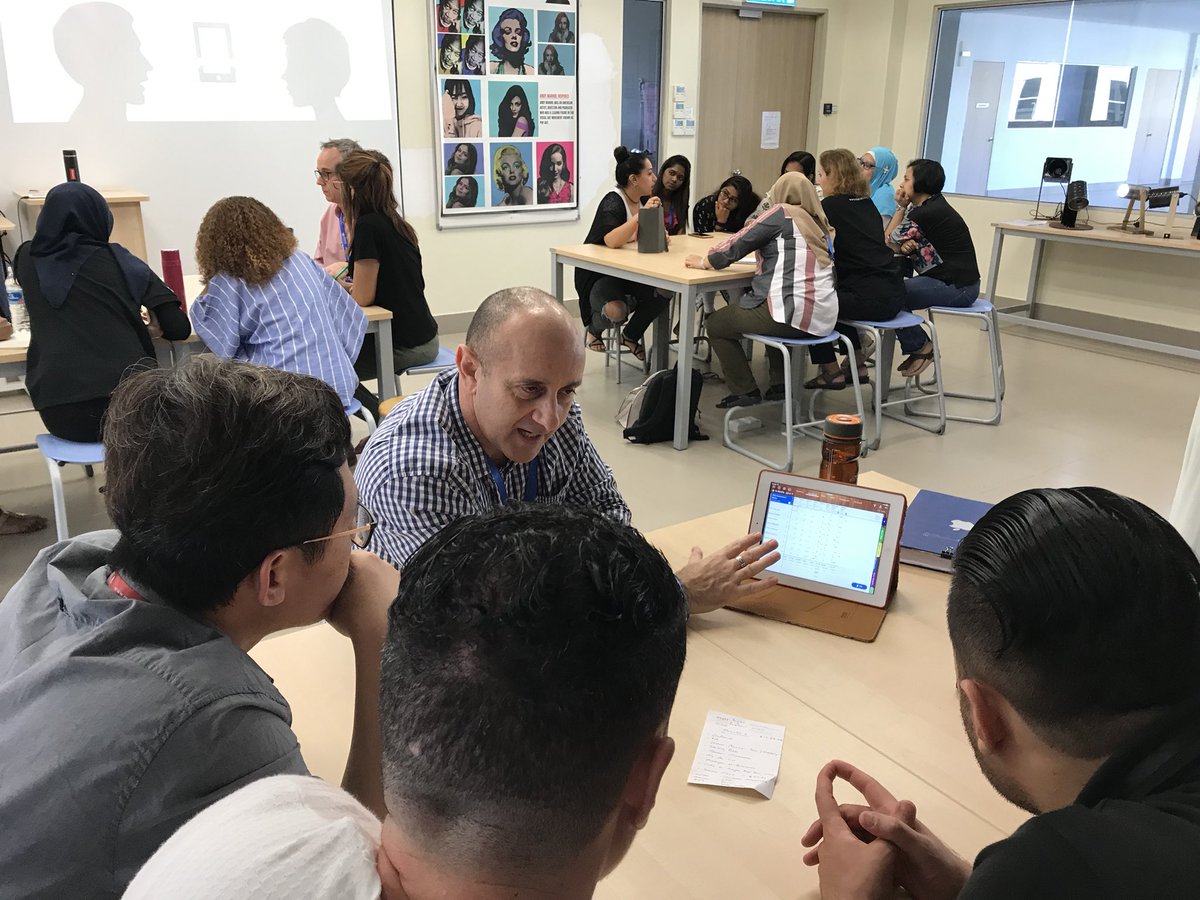 LearningMis's tweet photo. App speed dating session - staff cpd. Staff delivering a series of fast paced 3min demos of software/apps. Great teamwork and collaboration. #cpd #apps #technology #teamwork #demo https://t.co/XQxGh57cZN