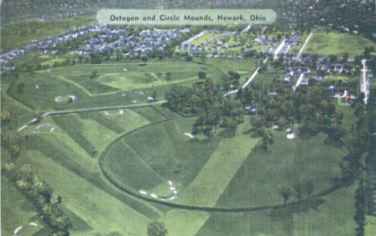 the Great Circle Earthworks built at Newark, Ohio, USA by the Hopewell Indians, diameter 1056 ft.The centre of this fort is at 40 degrees 02 minutes and 27.00s40 x 2 x 27 = 2,160An indication that the ancients knew base 10.