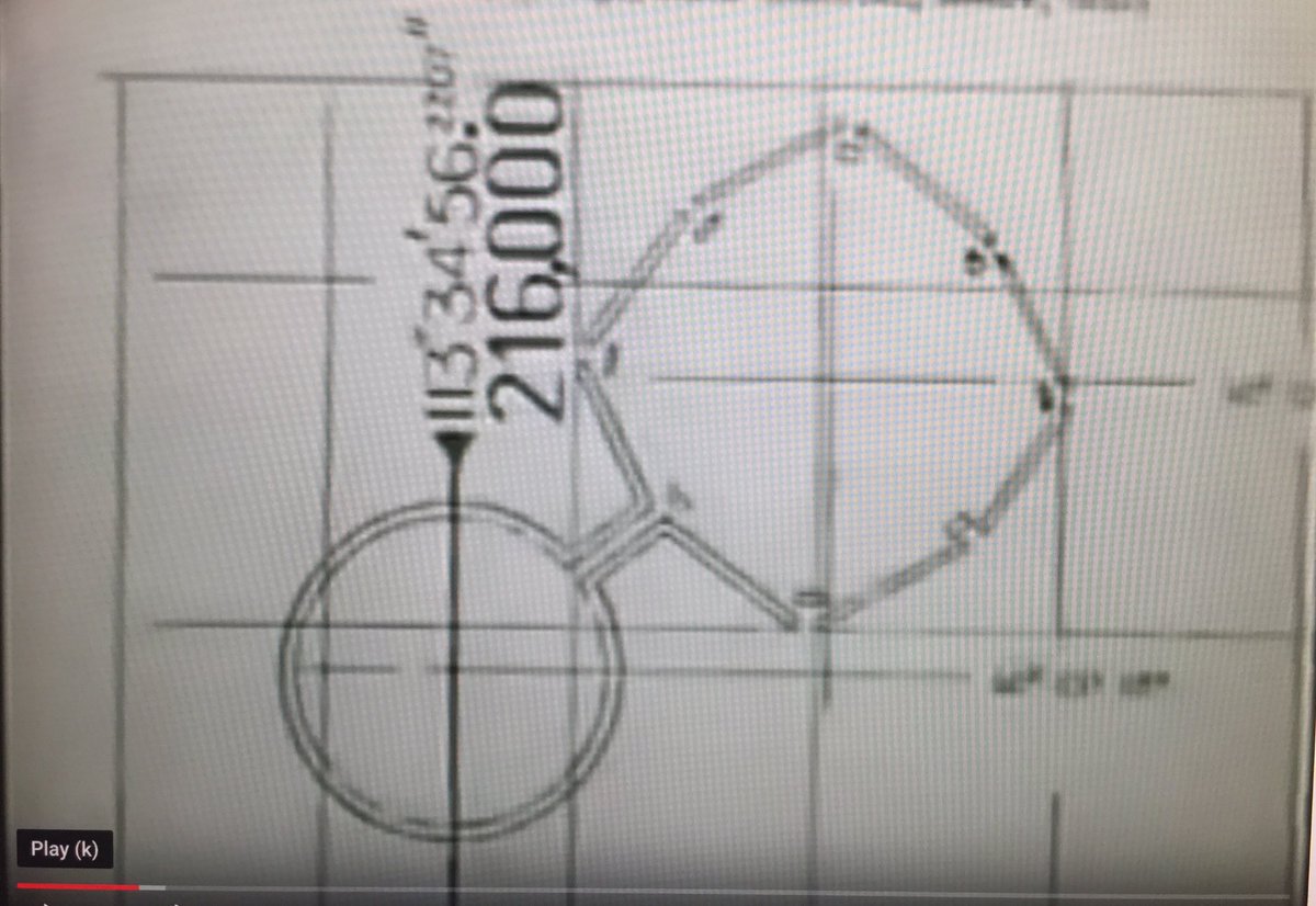 Coincidence? At Newark the centre of the octagon measured from Giza is 113 degrees 34 minutes and 56.22007 seconds113 x 34 x 56.22007 = 216,000 (rounded to .1 error)Thus their base ten system is proved to us through their language of geo-mathematics.