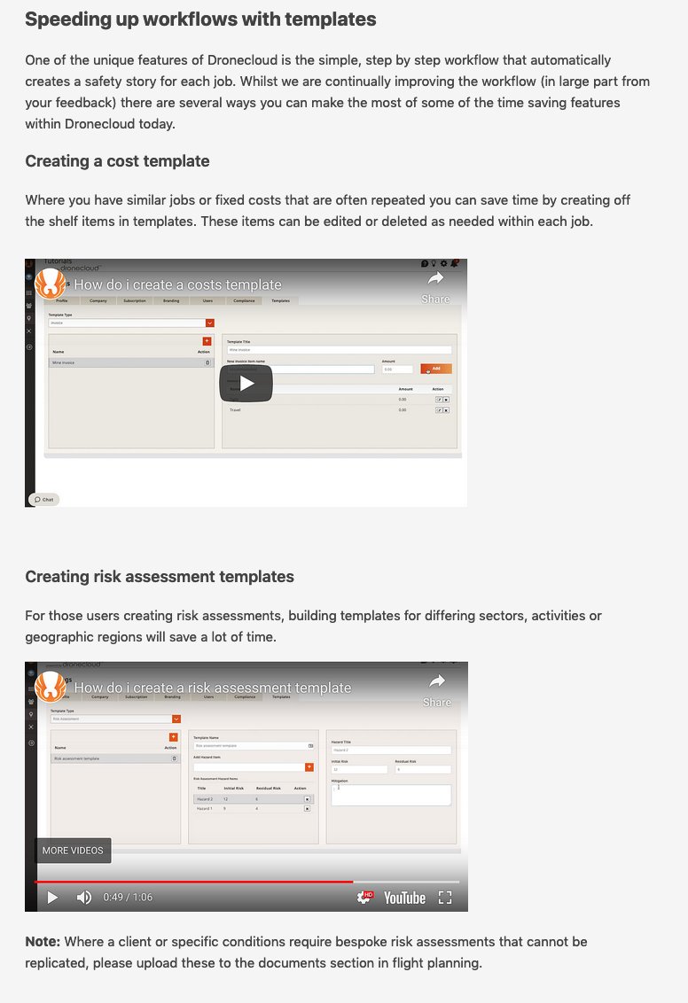 December hints and tips: Speed up workflows with templates. Help you and your team get the most out of <a href="/dronecloudHQ/">dronecloud</a> today.

support.dronecloud.io/hc/en-us/artic…

#drone #dronesforgood #dronecloudhq