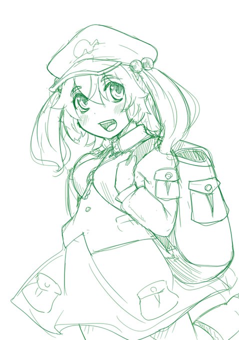 久しぶりににとり(ラフ) 