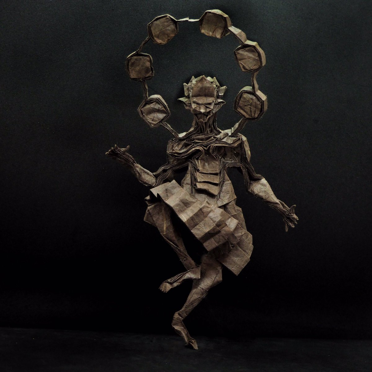 雷神 god of thunder 北條 高史 takashi hojyo 雲竜紙 unryu-washi
