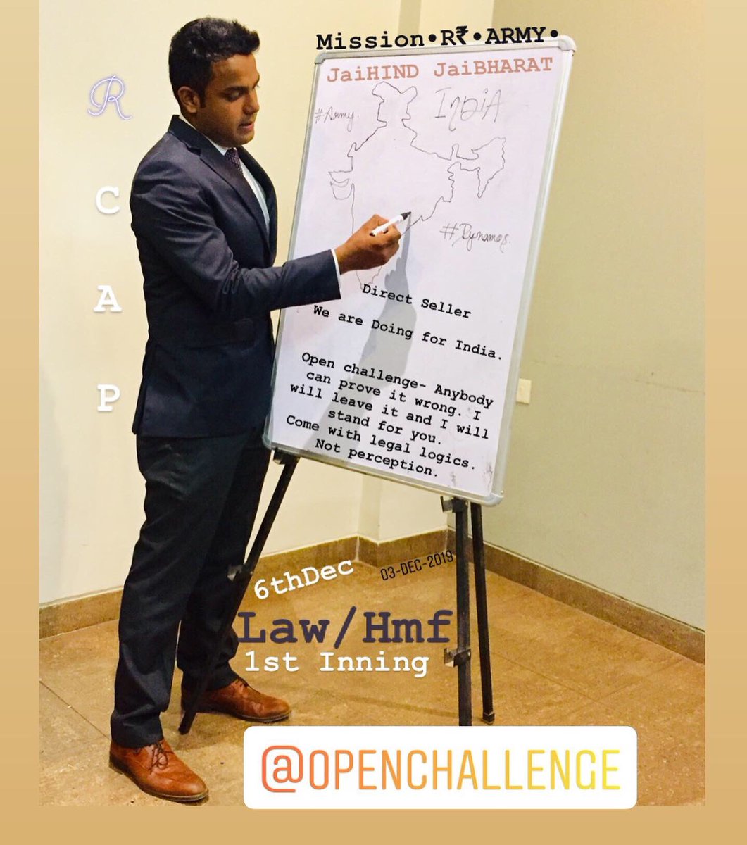 ChampKsd4_INDIA's tweet photo. #KamalSinghDasila #Lifestyle #RCAP #AOD #1stinning #R #Blessings #Respect #Readytopay #LAW #HMF #Action #Mentors #Indian #Directseller #MyRenz #Principle #ModernFreedomFighter #ChampionsARMY #Vision #Discipline #Passion #Self-Made #Implementation #Right-Investment π€ππ JaiHind. https://t.co/cXScZcib6s