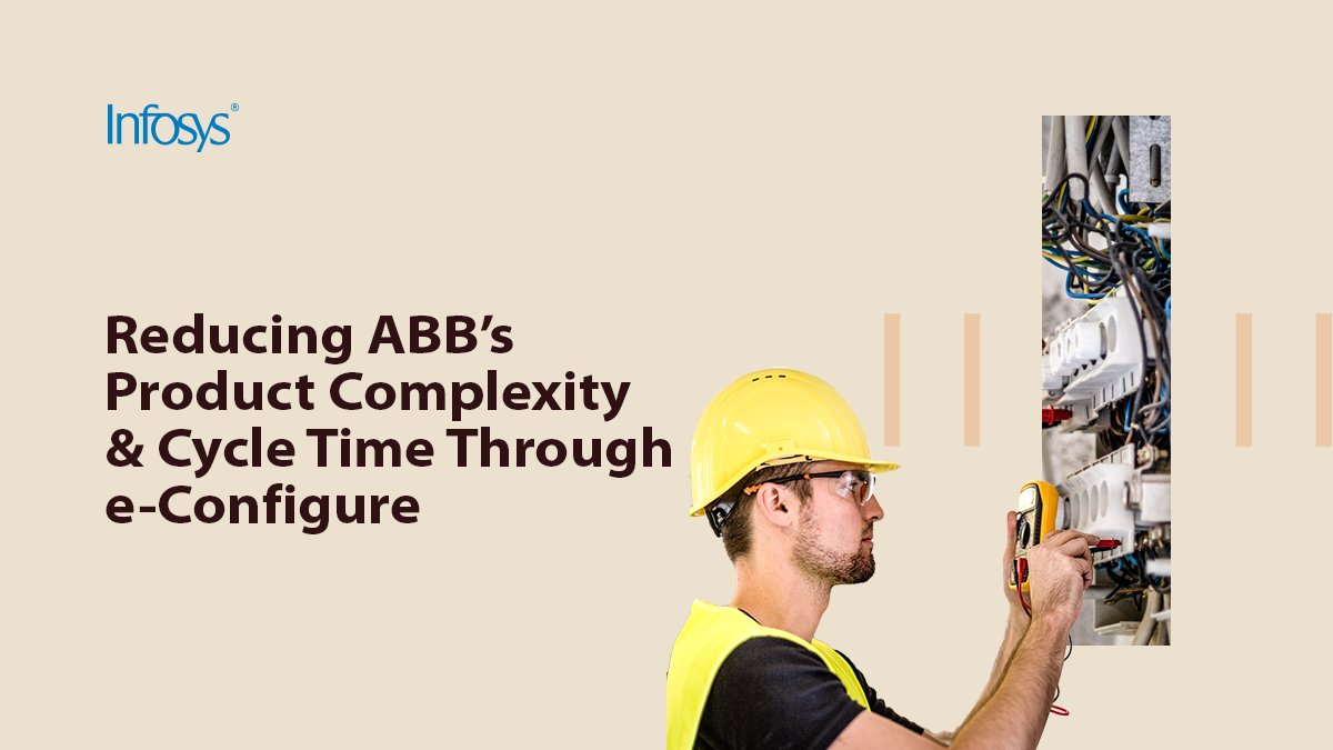Infosys's tweet image. Infosys helped transform ABB’s Electrification business by implementing an e-Configure configurator to reduce the product’s time-to-market from 6 months to a few weeks with zero errors. Find out how it was done. infy.com/2qvekIe #EngineeringServices #ProductConfigurator