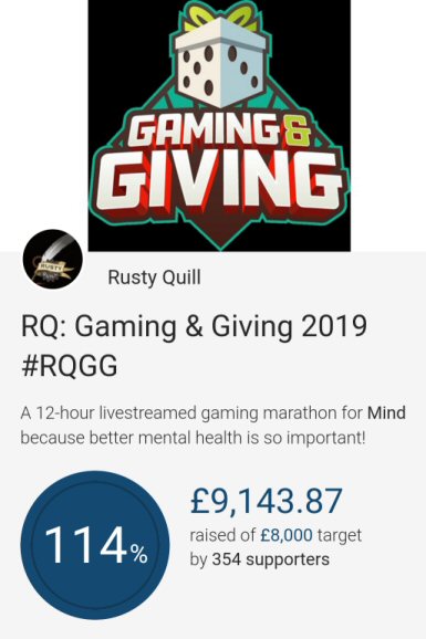 TheRustyQuill's tweet photo. Big thank you from all of us at Rusty Towers goes out to @IpsosMORI for the very generous donation to @MindCharity for #RQGG19 #RQGG on Saturday - and helping us smash our target! https://t.co/WxarpaV8ke