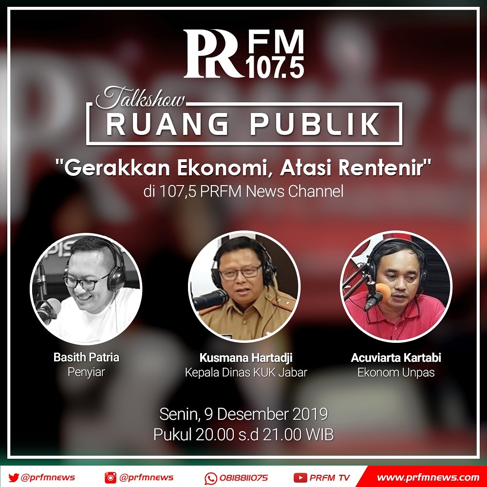 DinasKUMKMJabar's tweet photo. Yuk pemirsa simak
Talkshow Ruang Publik "Gerakan Ekonomi atasi Rentenir" di PR FM, Senin 9 Desember 2019 pukul 20.00-21.00 bersama Kepala Dinas KUK Provinsi Jabar @tus_hartadji dan Acuviarta Kartabi dosen Unpas.

#JabarJuaraLahirBatin 
#koperasikeren #umkmnaikkelas #umkmjuara https://t.co/Yv2DIApR0n