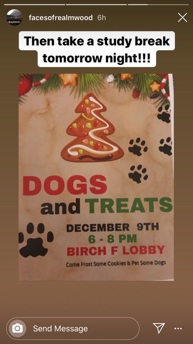 MVNUENACTUS's tweet photo. But don’t forget to take a little study break for dogs and cookies ;) https://t.co/Y2g3Anpj0v
