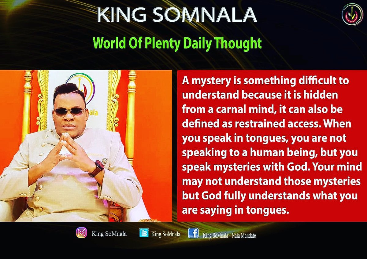 ThunderPlenty's tweet photo. #KingSomnala https://t.co/pup9WWchsj