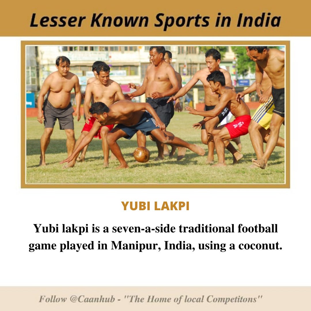 caanhub's tweet photo. Ever think of Playing a Sport with #Coconut?
.
.
.
#Sports #IndianSports #Manipur #yubilakpi #LesserKnownSports #facts #known #football #traditionalfootball #CaanHub https://t.co/lxtKgFWnq2