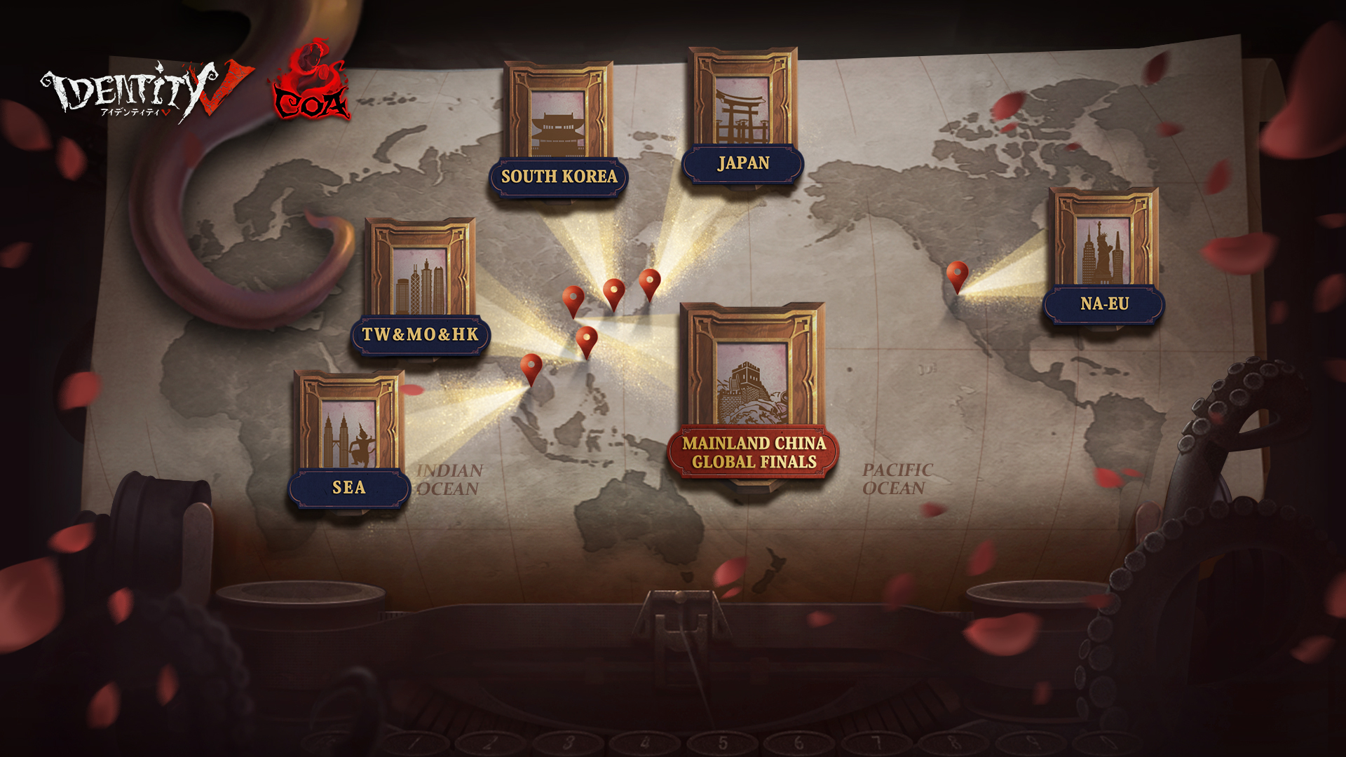 公式 Identityv 第五人格 Sur Twitter Call Of The Abyssiii 間もなく開幕 日本 中国大陸 東南アジア 香港マカオ台湾 欧米 韓国 6エリアからチームが選ばれるの 日本の出場枠は3チーム 1枠はivc日本決勝大会の覇者 Alチーム が得ているので ゲーム内