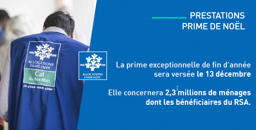 [#Prestations] 
#PrimeDeNoel

Versée le 13/12, à plus de 2,3 millions de ménages dont les bénéficiaires du RSA, son versement constitue un coup de pouce pour les ménages les plus fragiles avant les fêtes de fin d’année.

Plus d'info sur
solidarites-sante.gouv.fr/actualites/pre…
