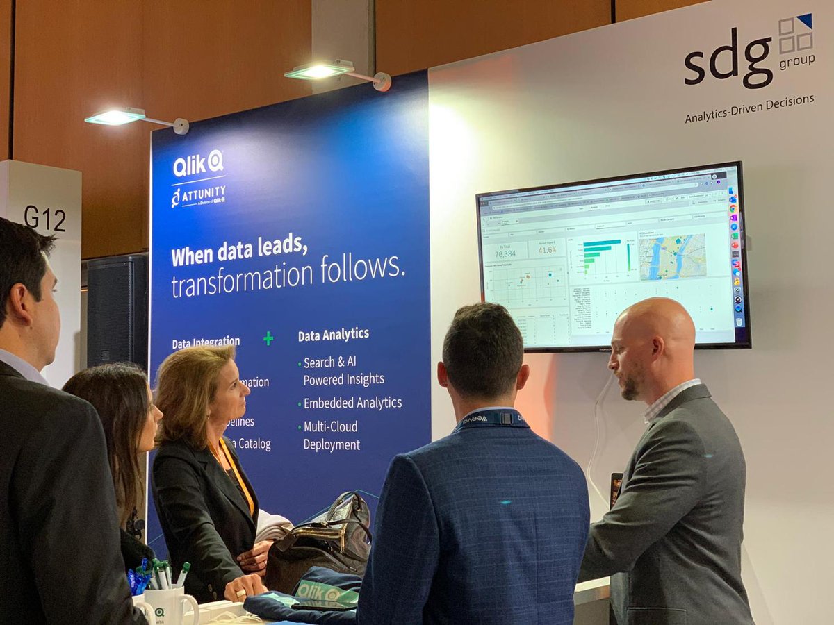 sdggroupspain's tweet photo. See our best moments as #GoldSponsors of the #VECMS with @qlik! We showcased how we empower @veevasystems with enterprise #data and #analytics capabilities , & connected with our #LifeSciences customers at spectacular venues like #PalaudeCongressosdeCatalunya & @FCBarcelona_es. https://t.co/c9X89mLjHd