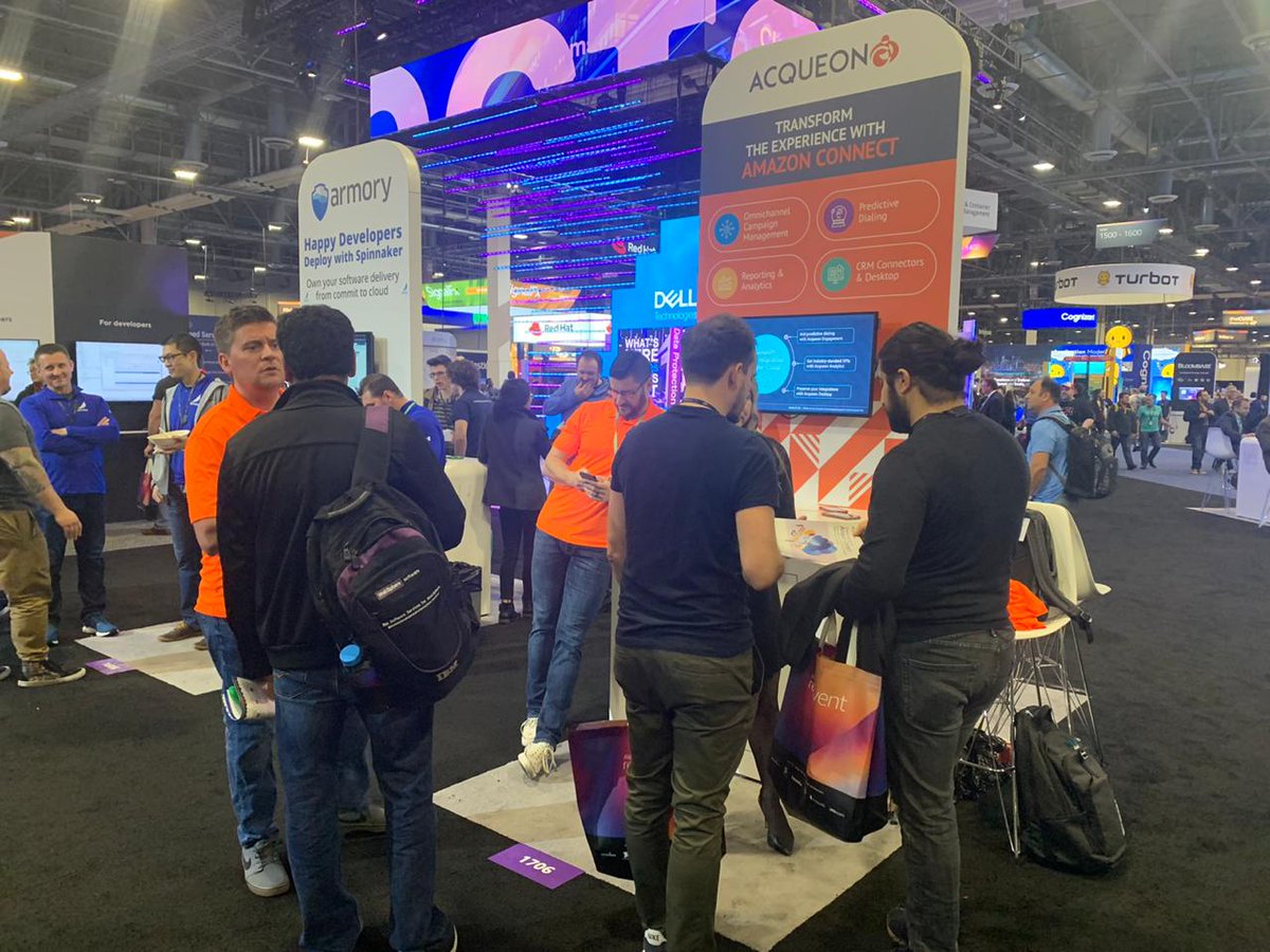 Acqueon's tweet photo. #TBT to what our #cxexperts were up to at the @AWSreinvent summit in Las Vegas.
#Acqueon #awsreinvent2019 #cxforlife #AWSreinvent2019 https://t.co/YaZILQ3ZMV