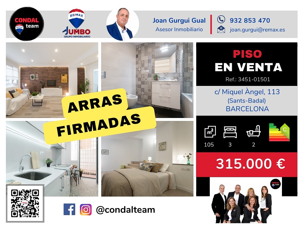 joangurguigual's tweet photo. Empezamos la semana anunciando la firma de arras de este estupendo piso de la calle Miquel Àngel en Bcn. (Ref.: 3451-01501).
#ArrasFirmadas #vivienda #InmueblesEnBarcelona #PropiedadesEnBarcelona #CONDALteam #RemaxJumboMar #GrupoRemaxJumbo #JoanGurguiRemax #AsesorInmobiliario https://t.co/q068zUOgeF
