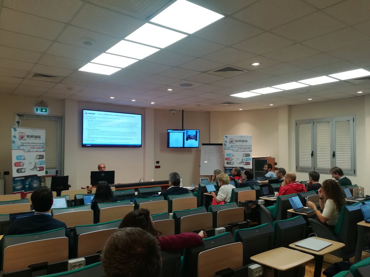 ReinforceEU's tweet image. Stavros Katsanevas, Director at @ego_virgo, introduces the expected impacts of the project at REINFORCE Ko meeting in Pisa:
▶️Promote #SocialInclusion
▶️Establish #CitizensScience methodology
▶️Minimize #Knowledge
Gap between #Sciences &amp;amp; citizens
#CriticalThinking