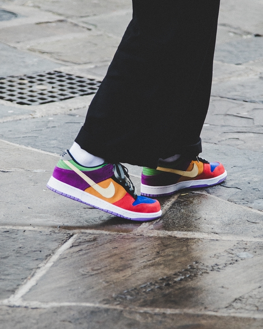 رمش nike dunk low viotech on feet 