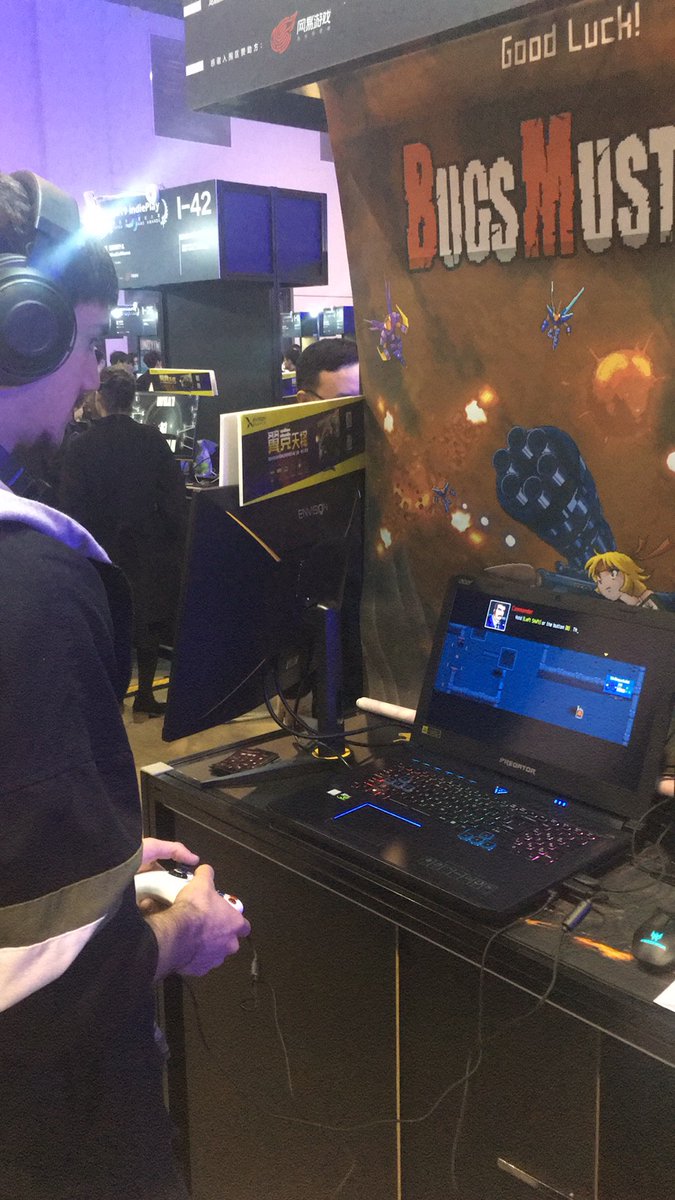 dgGamesWorkshop's tweet photo. #2019WeplayShanghai #indieplay2019 #indiedev #indiegame #screenshotsaturday #RetroGaming
#ExcellenceInAudio
#BugsMustDie
Last weekend ๐
@RazorsEdge_org @DannyDSC1 @Zaxtor99 @SuspiciousDuck5 @retroguygaming @TrevorLentz @PlayJakSayBack @DTAMedia https://t.co/U7zUvGfPbY