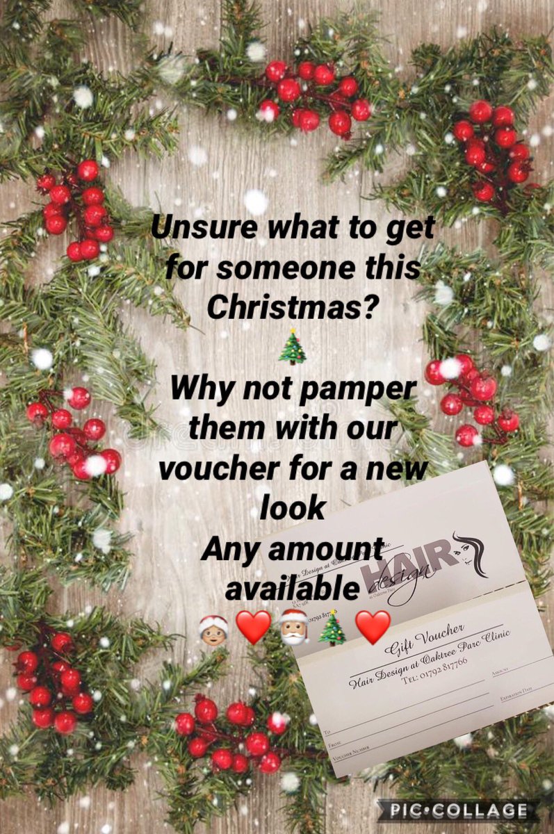 HairDesignOak's tweet photo. Any value vouchers available from @HairDesignOak  ☎️ 01792 817766 for further details 🎄🎅🏼🎄#Christmas2019 #Christmasgiftidea #hairdesignoaktree #Swansea #NeathPortTalbot https://t.co/E31PwlyGMZ