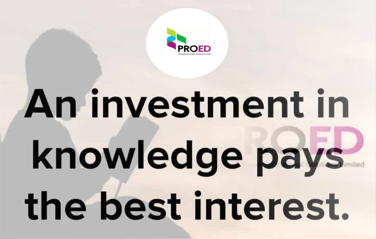 Proedsolutions1's tweet photo. Invest in knowledge today!

#BeUnstoppable #MondayMotivation #MondayMorning #MondayMood #Knowledge #Today https://t.co/9LY4qPObbh