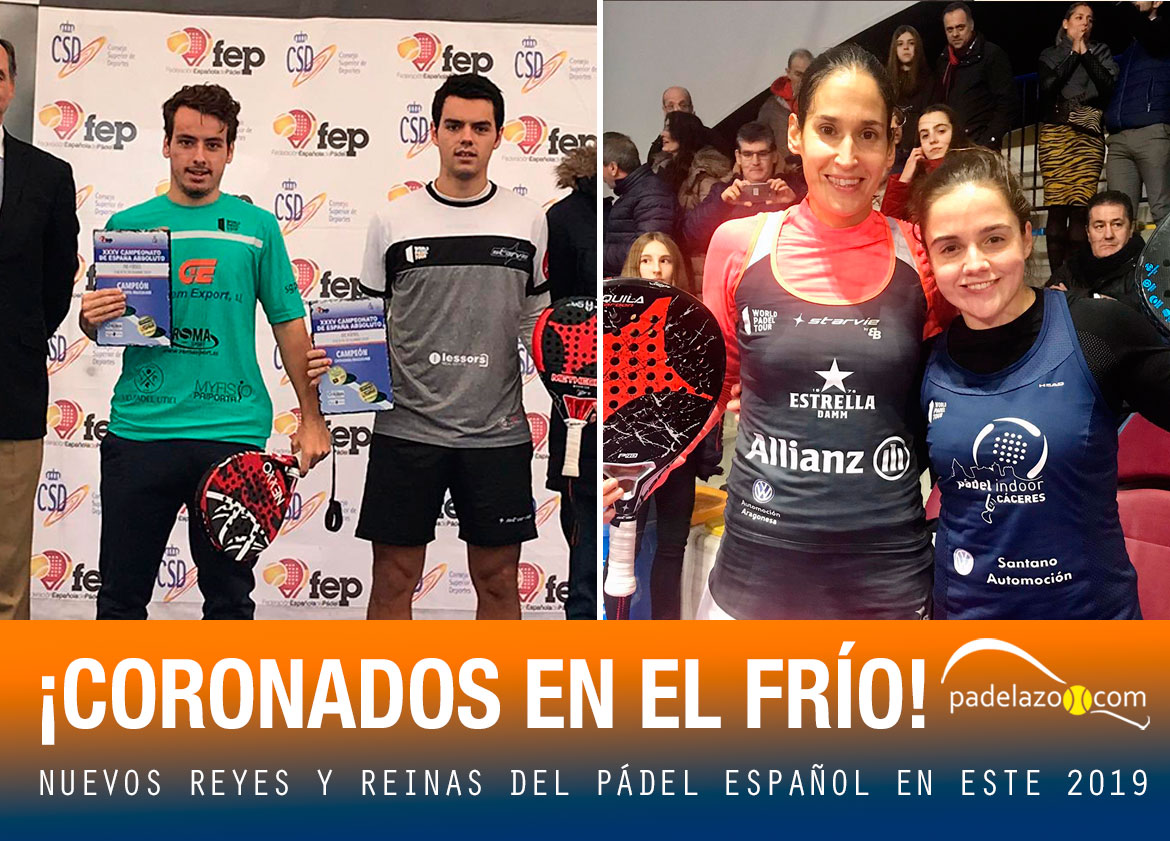 padelazo's tweet photo. Nuevos reyes y reinas del pádel español. 🤴👸
El descaro se abrió paso en el frío hasta coronarse.
Las sorpresas agitaron el Cto. de España desde el primer día.
✅Toda la info: 👉 https://t.co/8SEwTqrWsg
#CEAbsFEP #padel #padelfederado #padelfemenino https://t.co/fsfDnD08Di
