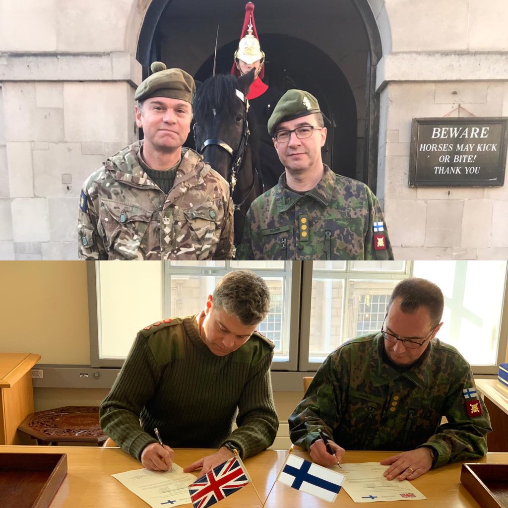 UK-Finnish Army ties deepened during second Army Staff Talks. Allies in Europe; with lessons and experience to share both ways. @ukinfinland @BritishArmy #JointExpeditionaryForce @finlandinuk