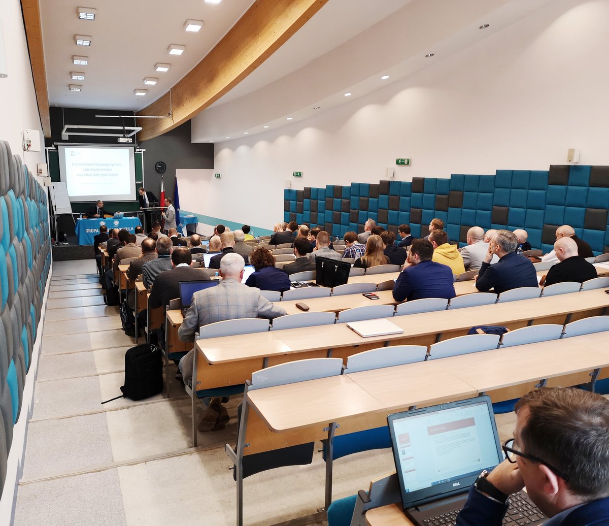 ICCSS_EU's tweet photo. #Cybersecurity conference was started. First panelist, Mr. Marcin Domagaลa from @MC_GOV_PL about the national cybersecurity system and it's further development plans. #ICCSS #ChemicalSecurity #IndustrySecurity @uczelniavistula https://t.co/mGCWQpvYr0