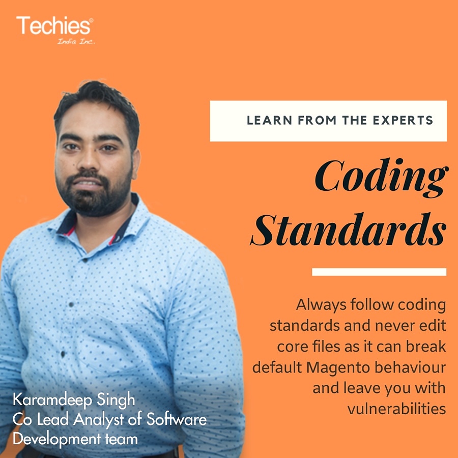 techiesindiainc's tweet image. By following the standard conventions, you give your code a professional look while making it easier to read.
#CodingConvention #Magento2